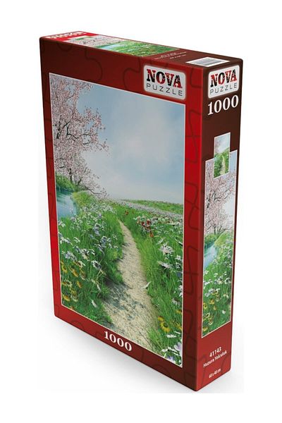 Nova Puzzle لغز طريق المسار المزين بالزهور من نوفا 1000 قطعة - رحلة إلى السلام