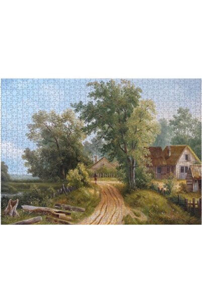 Nova Puzzle A Ordinary Day in the Village Road 1000 Piece Puzzle
