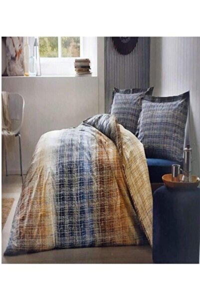 Özdilek Tek Kişiik ( Çarşafı Lastikli ) Ranforce Nevresim Takımı Lacivert