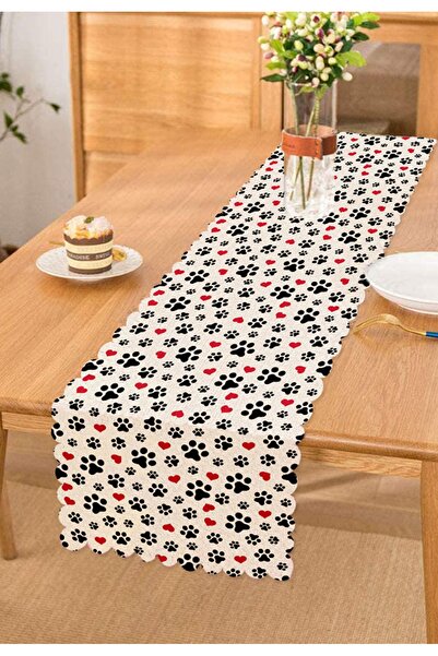 Realhomes Alergăr decorativ cu amprentă de câine cu model special