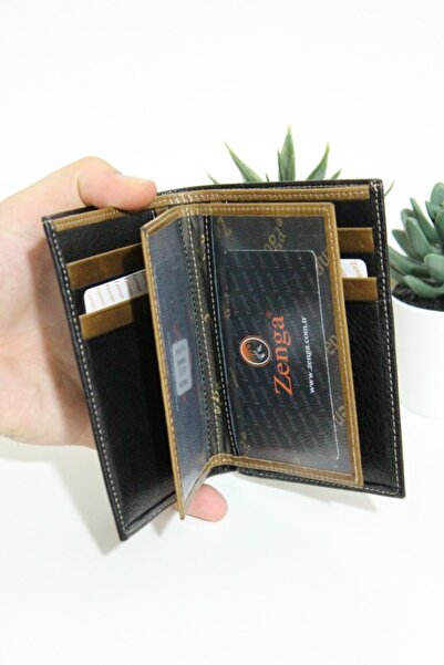 Zenga Z-classic Siyah+kahve Erkek Cüzdan