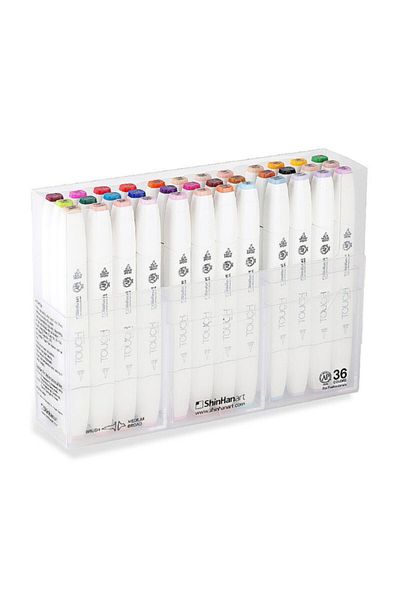 Touch Twin Brush Marker Brush Tip Marker Set 36 Colors