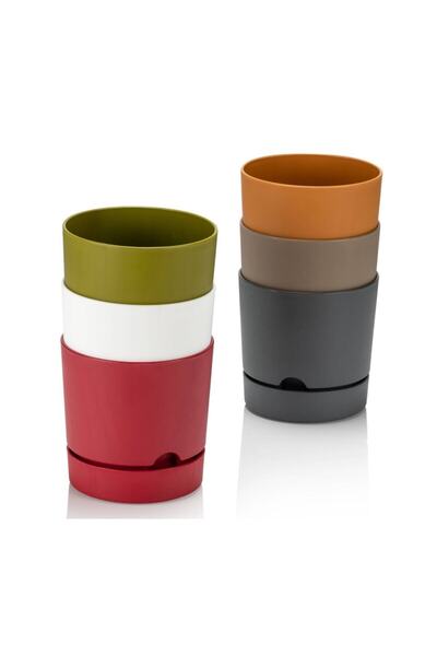 Poliwork Begonya Saksı 9 Cm Antrasit 0,5 Lt