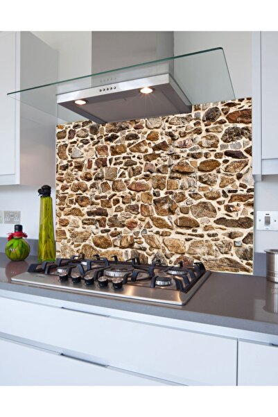 Kolhis سلسلة الحجر| واقي خلفي للموقد من رقائق لاصقة| 45-48x60-رقائق