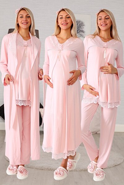 lohusahamile مجموعة بودرة الأمومة المميزة للرضاعة الطبيعية مكونة من 4 قطع