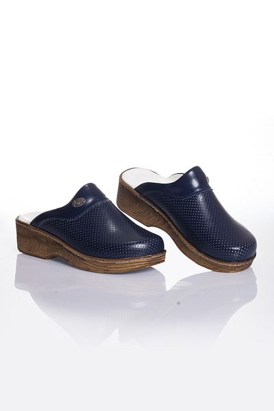 20tasarımterlik Unisex Navy Blue Orthopedic Dark Sole Clogs