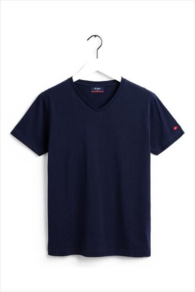 AYYILDIZ Ανδρικό μπλουζάκι Navy Blue με λαιμόκοψη 59521