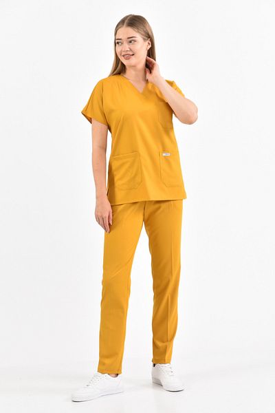 Owlet Medikal Mustard Yellow Lycra Surgical Suit