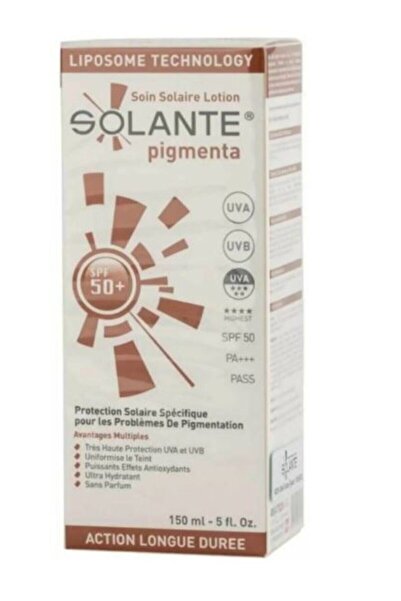 Solante Pigmenta +50 Sun Care 150 ml Güneş Koruyucu