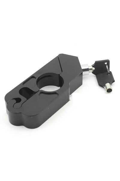 Tex Siyah Motosiklet Manet Gaz Kolu Kavrama Güvenlik Kilidi