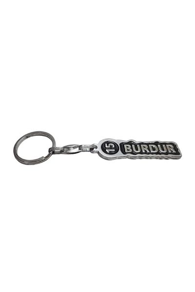 FERMAN HEDİYELİK Burdur 15 - Steel Plate Keychain