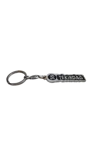 FERMAN HEDİYELİK Tekirdağ 59 Model Keychain - Steel Plate