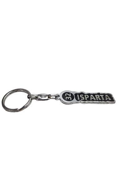 FERMAN HEDİYELİK Isparta 32 Model Steel Plate Keychain