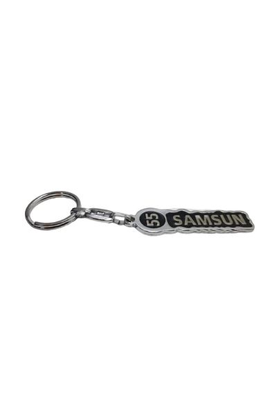 FERMAN HEDİYELİK Samsun 55 Model Steel Plate Keychain