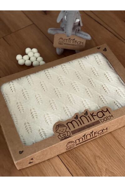 minik ay الوليد تريكو الطفل بطانية مخرمة