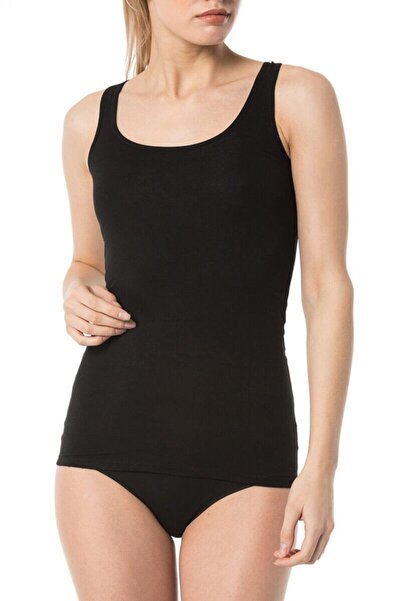 İmer İç Giyim Imer Γυναικείο Μαύρο Imer 1238 Modal Single Jersey Long Tank Top Tan