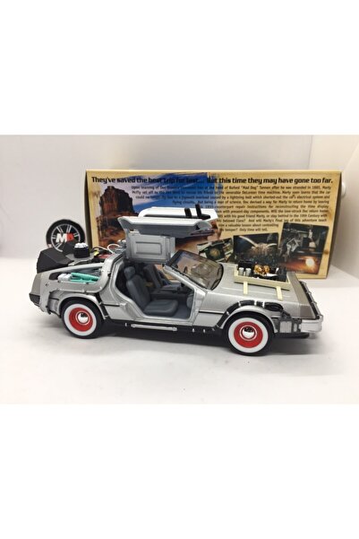 WELLY 1/24 مقياس ديلوريان Dmc-12 العودة إلى المستقبل نموذج سيارة 3
