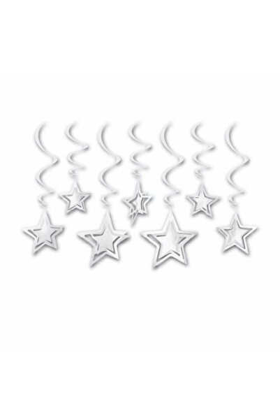 Parti Furyası زخرفة السقف ثلاثية الأبعاد مع نجوم اللؤلؤ 10 قطع