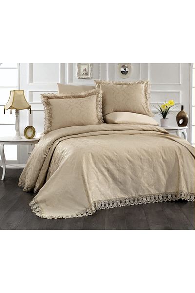 Viven Women's Brown Laced Pique Set