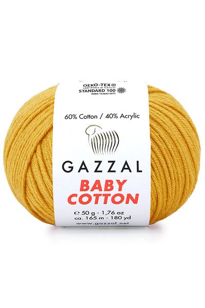 Gazzal Baby Cotton Amigurimi, Πλεκτό Χέρι Punch, 50 Gr 3447