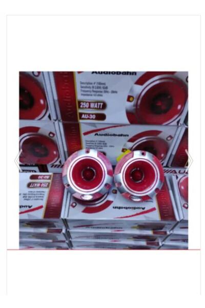 Audioline Pioneer Audiobahn Au-10 10cm Çifti 500w 230rms Titanium Spl Dome Tweeter Yal56