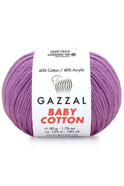 Gazzal Baby Cotton Amigurumi Yarn 50 Gr Πλεκτό Χέρι Σκέλος Punch Yarn 3414 Βαμβακερό+ακρυλικό Πλεκτό Σκέλος