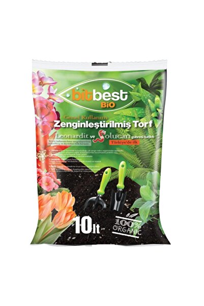 BİTBEST Bio 10lt Bitki Saksı Toprağı Solucan Gübresi Torf Humus Perlit Leonardit