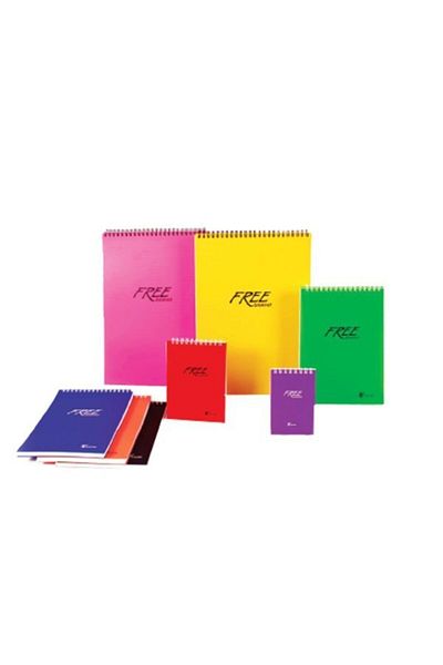 KESKİN COLOR A6 Memo Pad - Free Office Spiral Striped Leaf 80, 145201 -99 (Pack of 36)