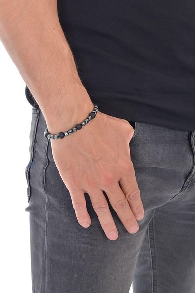 LABALABA MEN'S MATTE ONYX NATURAL STONE BRACELET