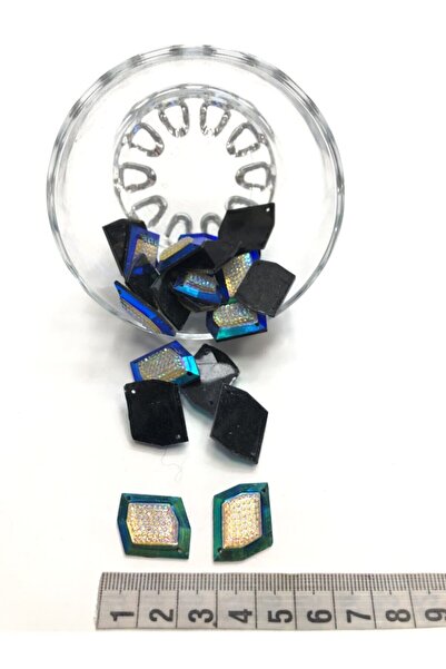 Hobigram Vrste perli Mornarsko plavi šesterokutni ukrasni kamen 10 komada – P...