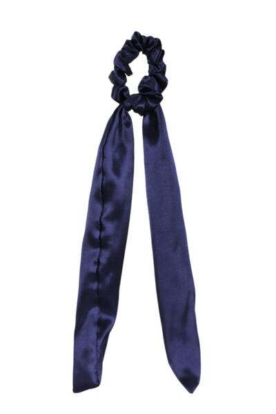 hahai accessories Hahai Women's Long Ribbon Model Satin Scrunchie Buckle