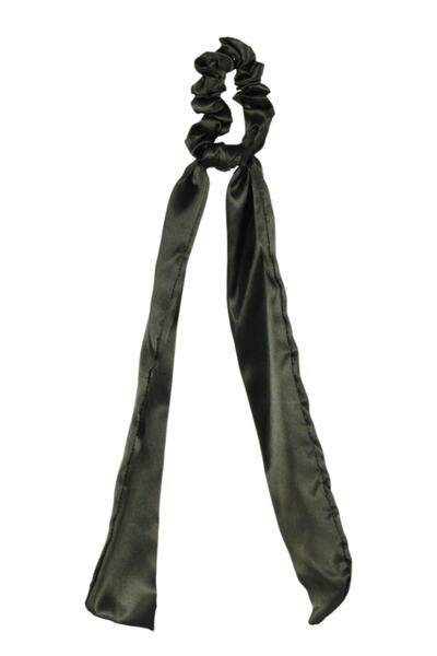 hahai accessories Hahai Women's Long Ribbon Model Satin Scrunchie Buckle