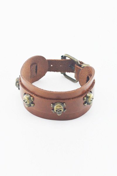 LABALABA WOMEN'S Skull Leather Bracelet