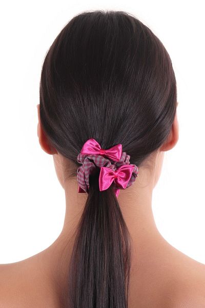 hahai accessories Hahai női Gingham szalag részletes Scrunchie csat