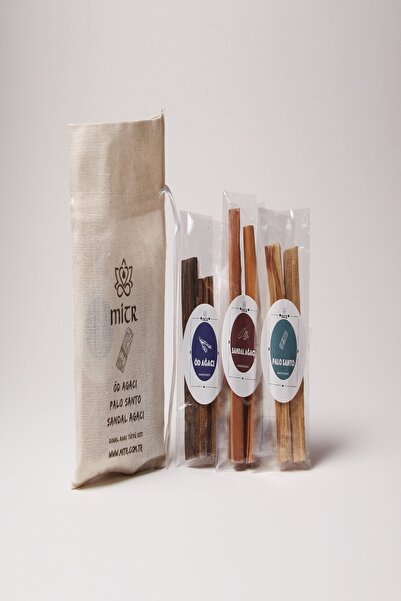 Mitr Sandal – Palo Santo Ve Öd Ağacı Tütsü Paketi 60 Gr