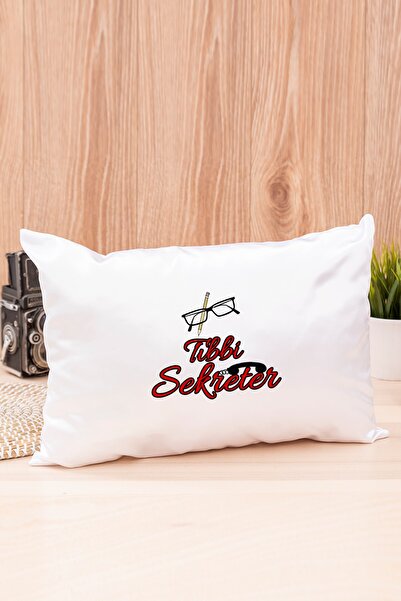 Procity Meslek Tıbbi Sekreter Mavi Kupa Bardak Ve Saten Dikdörtgen Yastık