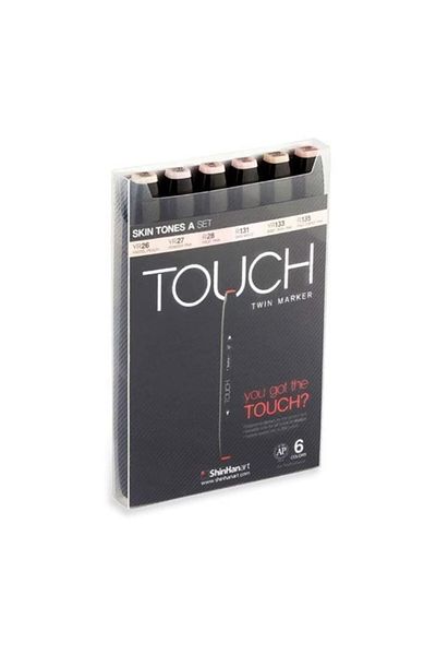 Touch Twin Marker Set 6 Colors Skin Colors A