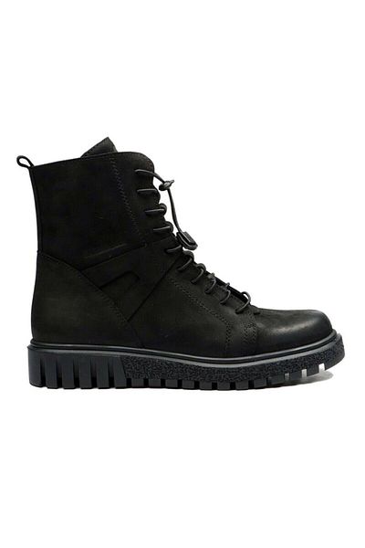 Hammer Jack Γυναικείες μαύρες λεπτές μπότες Nubuck Wash