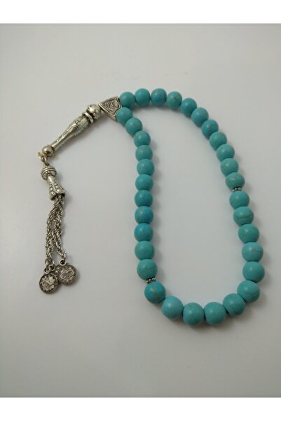 BalıkHediyelik Natural Stone Turquoise Rosary - Turquoise