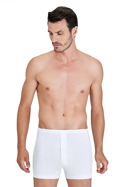 Kom Ανδρικό λευκό Boxer 2 Pack 1014