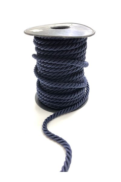 Hobigram Navy Blue Cord Rope 6 Mm 10 Mt – Σχοινί πλεξίματος, Κομψό σχέδιο, Γυναικείο αξεσουάρ – Σχοινί πλεξίματος – Σχοινί πλεξίματος
