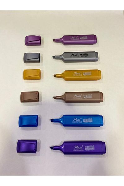 Masis Metallic Highlighter 6 Pieces