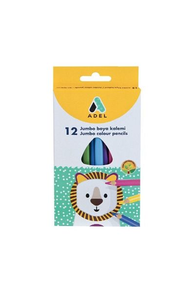 Adel Jumbo Hexa 12 Pieces Paint Pen