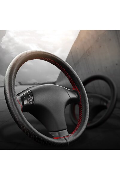 GARDENAUTO Hyundai Accent Era Vip 1. Sınıf Deri Direksiyon Kılıfı Noktalı Kır...