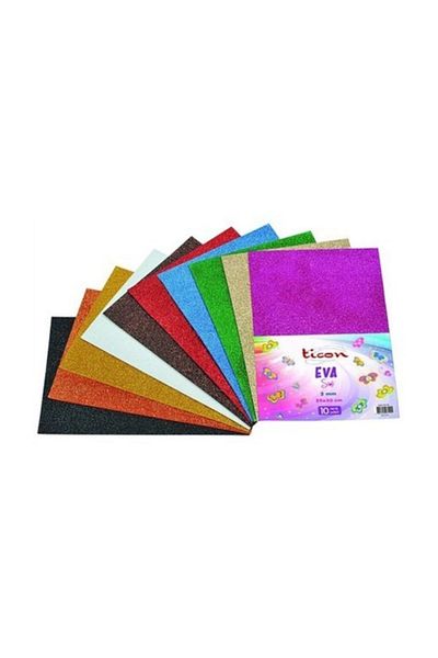 Ticon 10 Color Glitter Eva Package