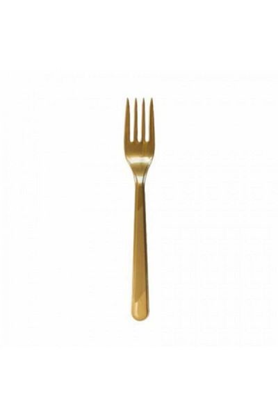 Roll-Up Kikajoy Gold 25-Piece Plastic Fork