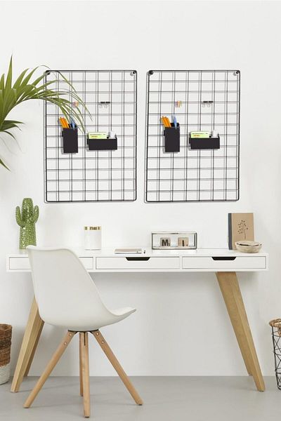 Roomie Home 40X60 Black Wire Board - 4 Mini Pegs and 2 Steel Clamps Are Our Gifts