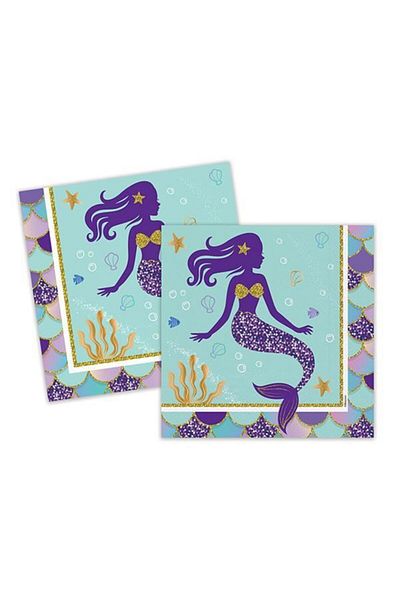 Parti Furyası Mermaid Napkin