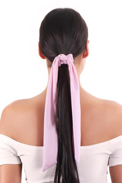 hahai accessories Hahai Women's Long Ribbon Model Scrunchie Buckle