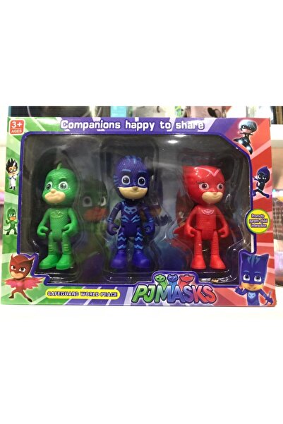 PJMASKS Pijamaskeliler 3'lü Figür Seti Hediye Paketi Ile! 3lü Figür Oyuncaklar